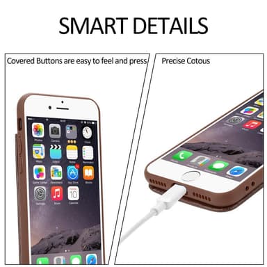 Skal iPhone 6 PLUS / 6S PLUS Fodral Case (Brun)