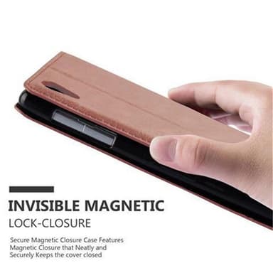Sony Xperia Z1 Skal Fodral Case (Brun)