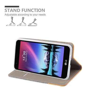 LG K4 2017 Plånboksfodral Skal (Grå)