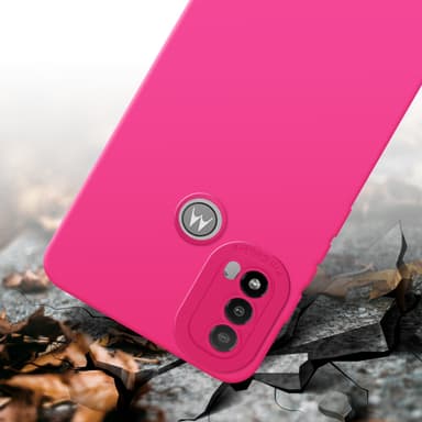 Motorola MOTO E20 Skal Fodral Case (Rosa)