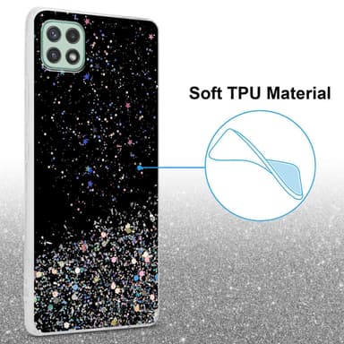 Samsung Galaxy A22 5G Skal Fodral Case (Svart)