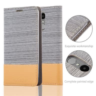 LG K4 2017 Plånboksfodral Skal (Grå)