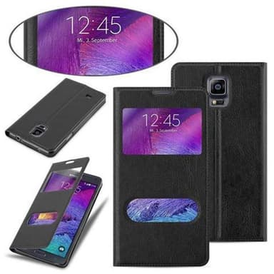 Samsung Galaxy NOTE 4 Plånboksfodral Skal (Svart)