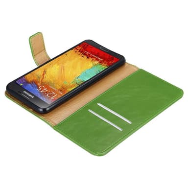 Samsung Galaxy NOTE 3 NEO Plånboksfodral Skal (Grön)