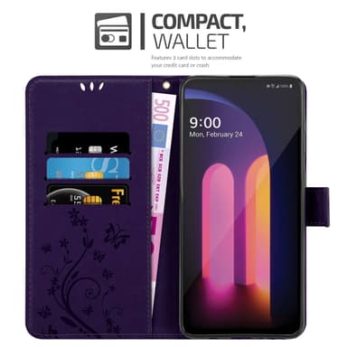 LG V60 ThinQ Plånboksfodral Skal (Lila)