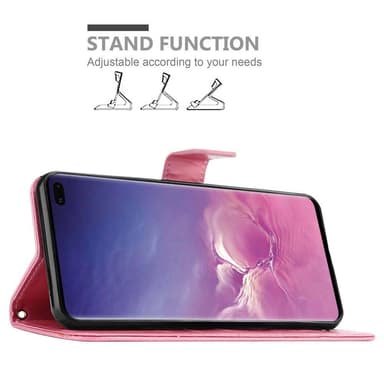 Samsung Galaxy S10 PLUS Plånboksfodral Skal (Rosa)