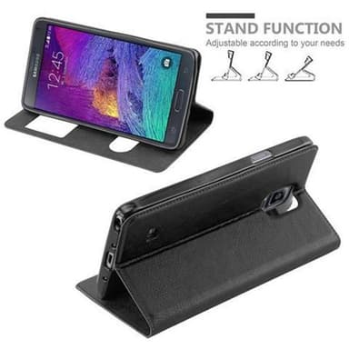Samsung Galaxy NOTE 4 Plånboksfodral Skal (Svart)