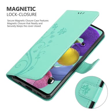 Samsung Galaxy A51 5G Plånboksfodral Skal (Turkos)