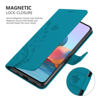 Xiaomi RedMi NOTE 10 PRO Plånboksfodral Skal (Blå)