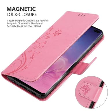 Samsung Galaxy S10 PLUS Plånboksfodral Skal (Rosa)