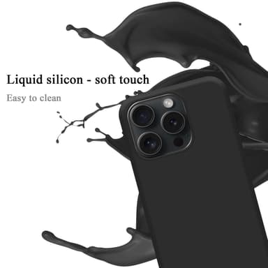 iPhone 15 PRO MAX Skal Fodral Case (Svart)