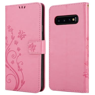 Samsung Galaxy S10 PLUS Plånboksfodral Skal (Rosa)