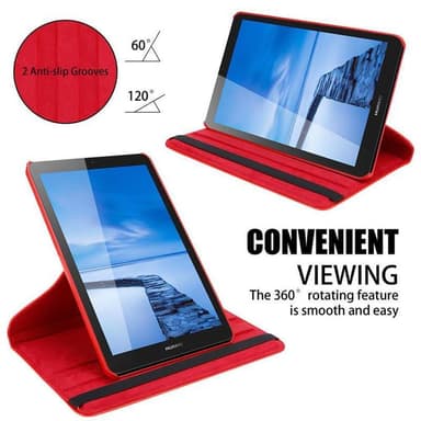 Skal Huawei MediaPad T3 7 (7.0 tum) Fodral Case (Röd)