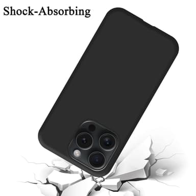 iPhone 15 PRO MAX Skal Fodral Case (Svart)