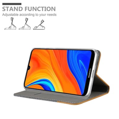Huawei Y6S Plånboksfodral Skal (Grå)