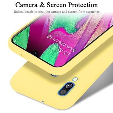 Samsung Galaxy A40 Skal Fodral Case (Gul)