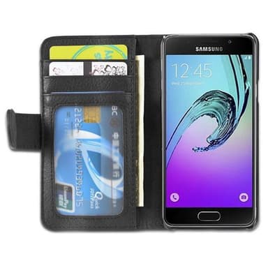 Samsung Galaxy A3 2016 Plånboksfodral Skal (Svart)