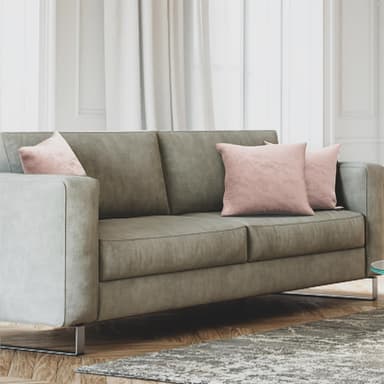 Kuddfodral 40x40 cm dekorativt i sammet (rosa)