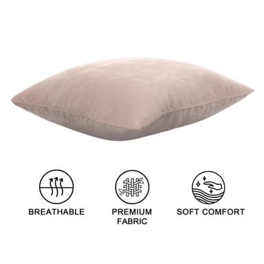 Kuddfodral 40x40 cm dekorativt i sammet (rosa)