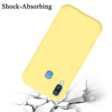 Samsung Galaxy A40 Skal Fodral Case (Gul)