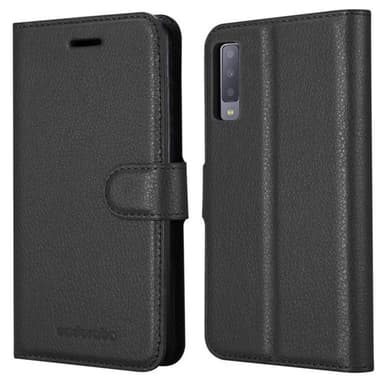 Samsung Galaxy A7 2018 Plånboksfodral Skal (Svart)