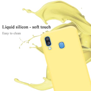 Samsung Galaxy A40 Skal Fodral Case (Gul)