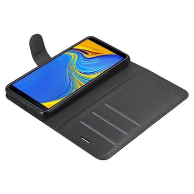 Samsung Galaxy A7 2018 Plånboksfodral Skal (Svart)