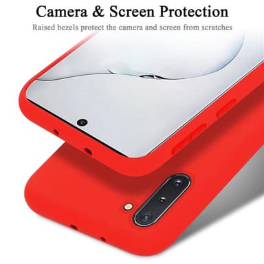 Samsung Galaxy NOTE 10 Skal Fodral Case (Röd)