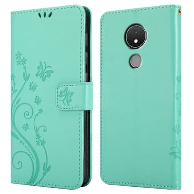 Nokia C21 Plånboksfodral Skal (Turkos)