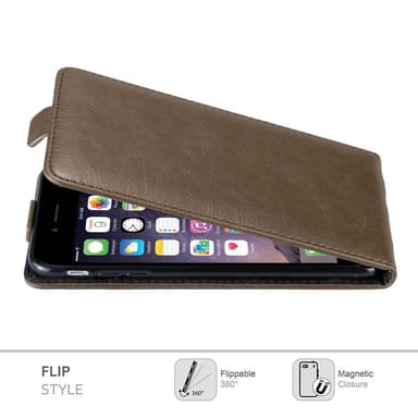 iPhone 6 PLUS / 6S PLUS Flipfodral Skal (Brun)