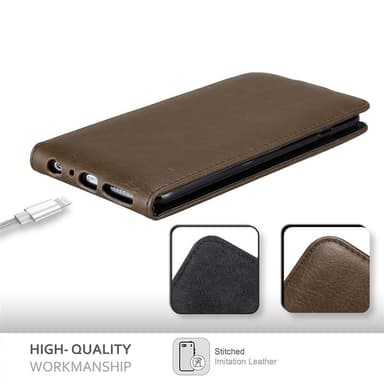 iPhone 6 PLUS / 6S PLUS Flipfodral Skal (Brun)