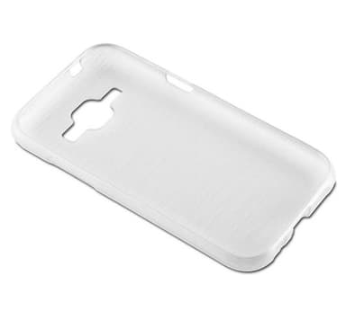 Samsung Galaxy J1 2015 Skal Fodral Case (Silver)