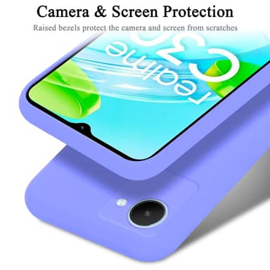 Realme C30 / Narzo 50i PRIME Skal Fodral Case (Lila)