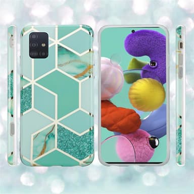 Samsung Galaxy A51 5G Plånboksfodral Skal (Grön)