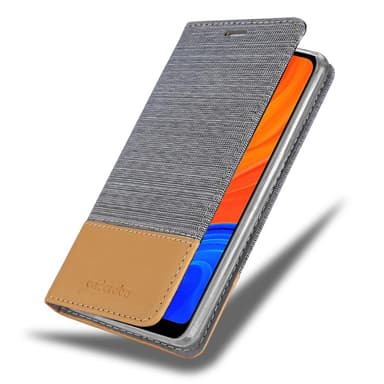 Huawei Y6S Plånboksfodral Skal (Grå)
