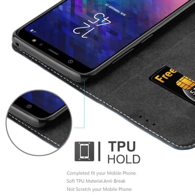 Samsung Galaxy A6 PLUS 2018 Skal Fodral Case (Blå)