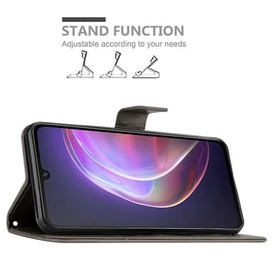 Vivo V21 4G / 5G Plånboksfodral Skal (Grå)