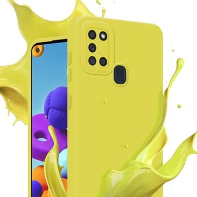Samsung Galaxy A21s Skal Fodral Case (Gul)