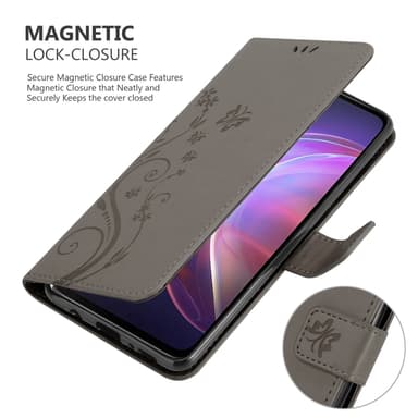 Vivo V21 4G / 5G Plånboksfodral Skal (Grå)