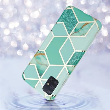 Samsung Galaxy A51 5G Plånboksfodral Skal (Grön)