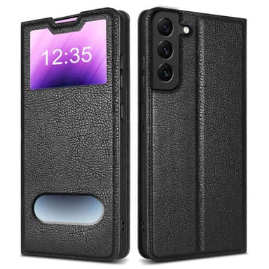Samsung Galaxy S22 PLUS Plånboksfodral Skal (Svart)