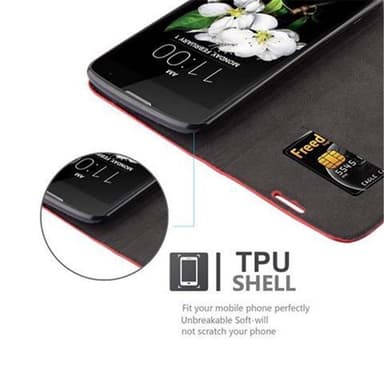 LG K7 2017 Skal Fodral Case (Röd)