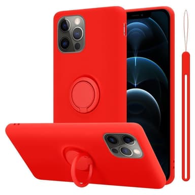 Skal iPhone 12 / 12 PRO Fodral Case (Röd)