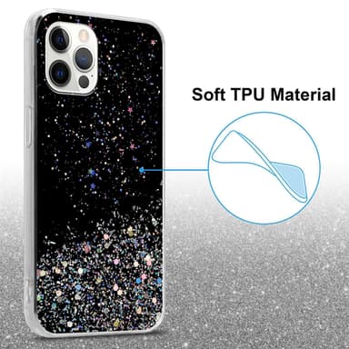iPhone 12 / 12 PRO Skal Fodral Case (Svart)