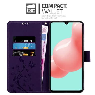 Samsung Galaxy A41 Plånboksfodral Skal (Lila)