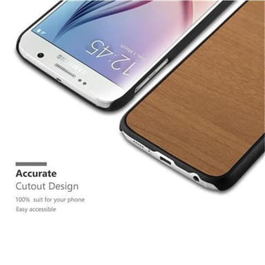 Samsung Galaxy S6 Skal Fodral Case (Brun)