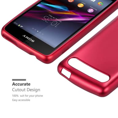 Skal Sony Xperia E1 Fodral Case (Röd)