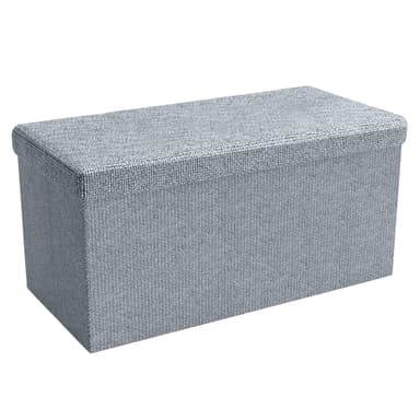 Hopfällbar bänk 78x38x38 cm Sittpall Sittkub (grå)