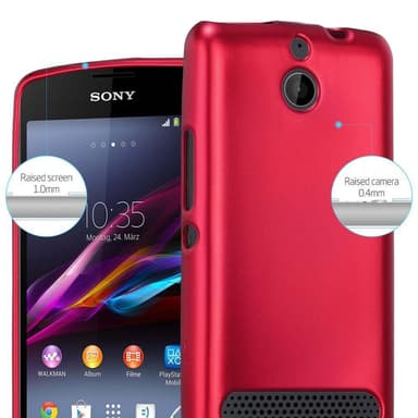 Skal Sony Xperia E1 Fodral Case (Röd)