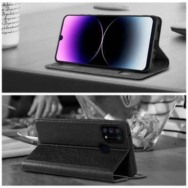 Samsung Galaxy M31 Plånboksfodral Skal (Svart)